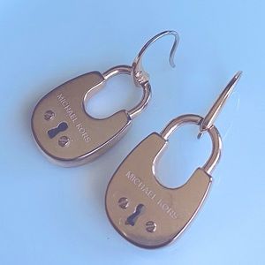 Michael Kors Rosè Gold Lock Earrings